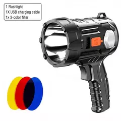 Foco LED recargable superbrillante con batería de larga duración