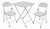 Conjunto Mesa C/ 2 Cadeiras Dobraveis Açomix Cor:Branco