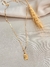Cordão piastrine 2.45g 60cm + pingente face de Cristo 0.45g OURO 18k
