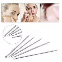 Kit 4 Peças Extrator de Cravos e Espinhas Profissional | Aço Inoxidável | Cuidados com a Pele - loja online