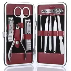 Kit de Unhas Profissional 10 Peças com Estojo Compacto | Aço Inox | Manicure e Pedicure na internet