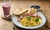 Huevos revueltos con jamón + pan + jugo de frutas - comprar online