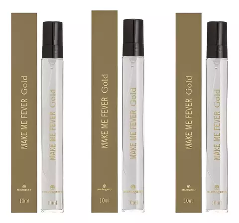3 Perfume De Bolsa E Viagem Make Me Fever Gold 10ml - Mahogany Volume Da Unidade 10 Ml