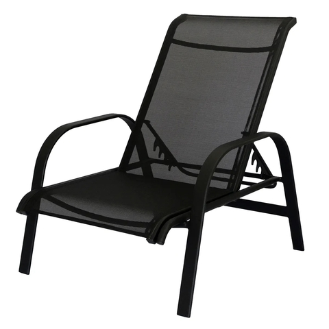 Mini Espreguiçadeira Sevilha em Alumínio e Tela Sling

