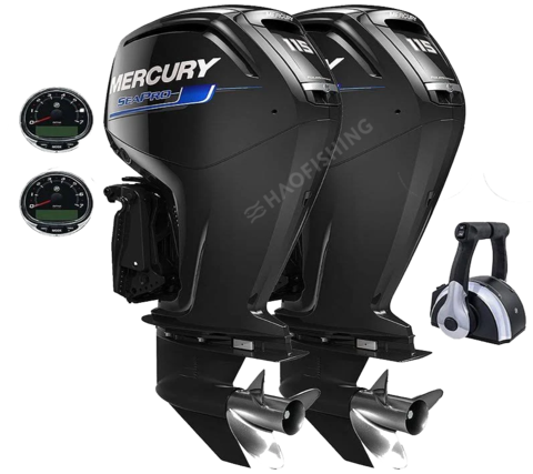 Parelha motor de popa Mercury 2X 115 HP EFI 4T 25" Sea Pro