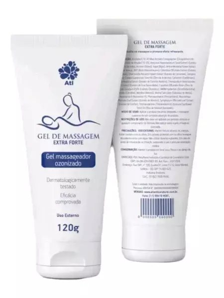 Gel de Massagem Extra forte Ozonizado 120g - Atlântica Natural