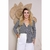 Camisa Social Feminina Crepinho Listrada - comprar online