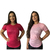 Kit 2 Blusa Academia Feminina Long Line Dry Fit Camiseta Sobre Legging - loja online