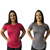 Kit 2 Blusa Academia Feminina Long Line Dry Fit Camiseta Sobre Legging - comprar online