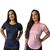 Kit 2 Blusa Academia Feminina Long Line Dry Fit Camiseta Sobre Legging - comprar online