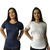 Kit 2 Blusa Academia Feminina Long Line Dry Fit Camiseta Sobre Legging - comprar online