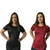 Kit 2 Blusa Academia Feminina Long Line Dry Fit Camiseta Sobre Legging - comprar online