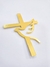 Cruz decorativa em papel com espirito santo 3D, ideal para bolo, personalizados e outros.