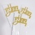 Topo de Bolo “Happy birthday” 3D Elegância em camadas para deixar seu bolo ainda mais especial!