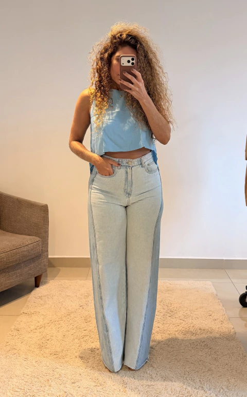 Blusa De Pontas Em Linho