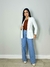 CALÇA JEANS WIDE LEG CLARO