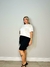 BLUSA COM FLOR BORDADO - Mais Bonita