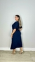 VESTIDO DE MALHA TRANSPASSADO COM BABADO - comprar online