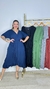 VESTIDO DE MALHA TRANSPASSADO COM BABADO - Mais Bonita