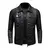 Jaqueta masculina de couro estilo motociclista 2025, com modelagem slim-fit - comprar online