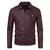 Imagem do Jaqueta masculina de couro estilo motociclista 2025, com modelagem slim-fit