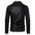 Jaqueta masculina de couro estilo motociclista 2025, com modelagem slim-fit - TruMen