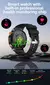 Smartwatch masculino com lanterna led 1.7 polegada - resistente à água