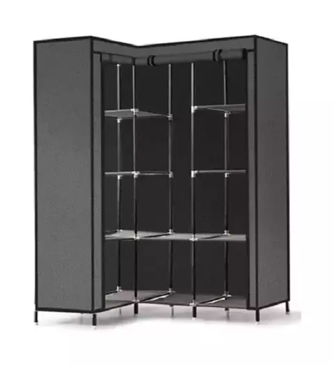 Closet 4 cuerpos esquinero en tela
