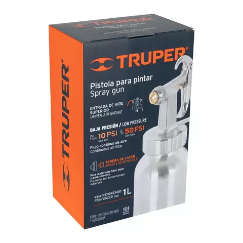 Pistola de baja presión 1000 ml Truper