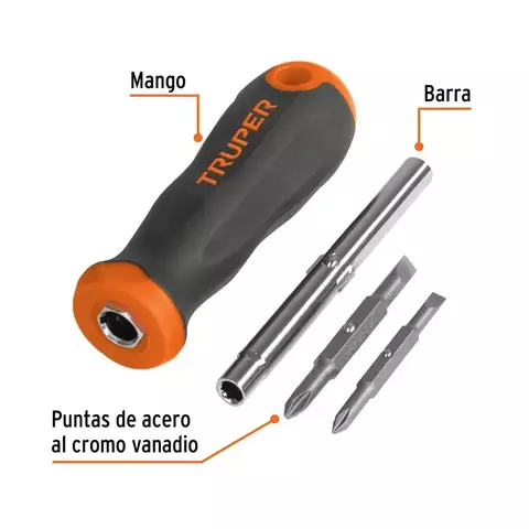 Destornillador con 2 puntas dobles