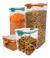 Set X 4 Organizador Taper Hermetico Dakota Acrílico Apilable