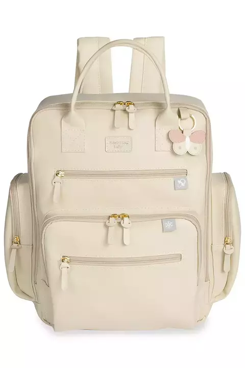 Mochila Urban Borboletas - Marfim - Masterbag