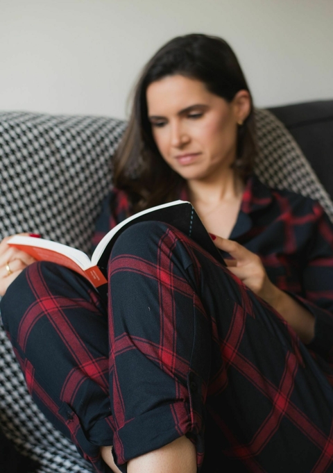 Pijama Black — Conjunto Americano em Flanela - comprar online