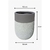 VASO CILÍNDRICO ELEGANCE CINZA-BEGE G na internet