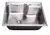 Bacha Cocina Sobre Mesada De 57x43x22 Acero Inox Quirurgico - comprar online