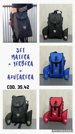Set Mochila / Bolso matero grande de Futbol + yerbera y azucarera en internet