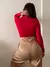 Blusa Básica Manga Longa Casual de Frio Feminina