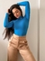 Blusa Básica Manga Longa Casual de Frio Feminina Trabalho - MAG