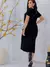 Vendedor Indicado conjunto cropped alongado despojado feminino + saia midi com fenda frontal moletinho para trabalho ou passeio na internet