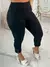 CALÇA CAPRI FEMININA JACQUARD LINHO COM BOLSO E BOTAO. - loja online