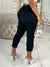 CALÇA CAPRI FEMININA JACQUARD LINHO COM BOLSO E BOTAO. - comprar online