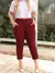 CALÇA CAPRI FEMININA JACQUARD LINHO COM BOLSO E BOTAO. - comprar online
