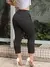 CALÇA CAPRI FEMININA JACQUARD LINHO COM BOLSO E BOTAO. - MAG