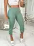 CALÇA CAPRI FEMININA JACQUARD LINHO COM BOLSO E BOTAO. - MAG