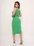 Conjunto Feminino Cropped e Saia Midi Malha Crepe - comprar online