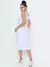 Conjunto Feminino Cropped e Saia Midi Malha Crepe