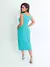 Conjunto Feminino Cropped e Saia Midi Malha Crepe - comprar online