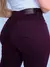 Vendedor Indicado Calça Jeans Feminina Vinho Cintura Alta com muita Lycra Bordo - loja online