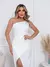 Vestido mídi com fenda