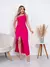 Vestido mídi com fenda - loja online